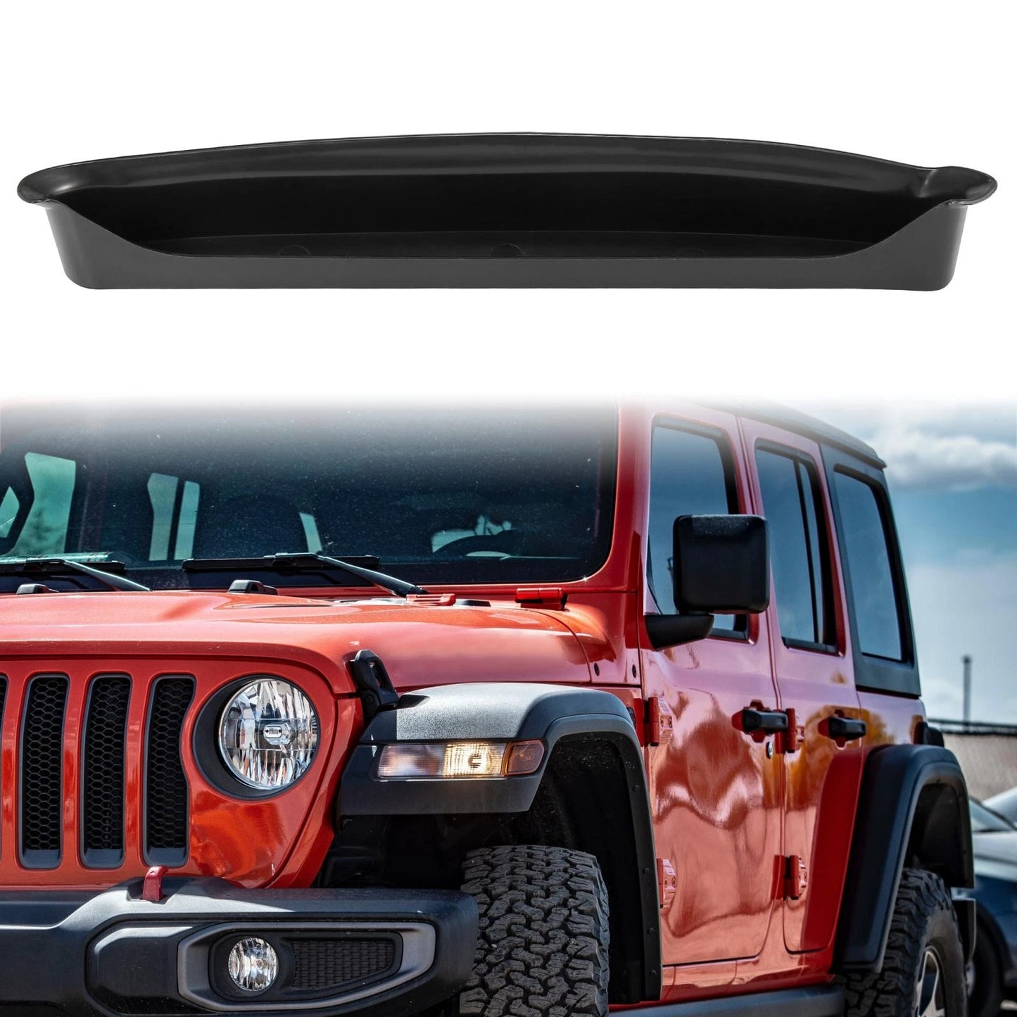 Passenger Side Storage Box Organizer Tray for Jeep Wrangler (2018-2021)