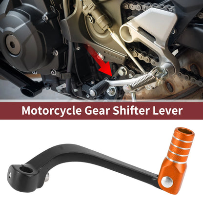 Folding Motorcycle Gear Shifter Lever for Honda CRF110F (2013-2018) Black/Orange