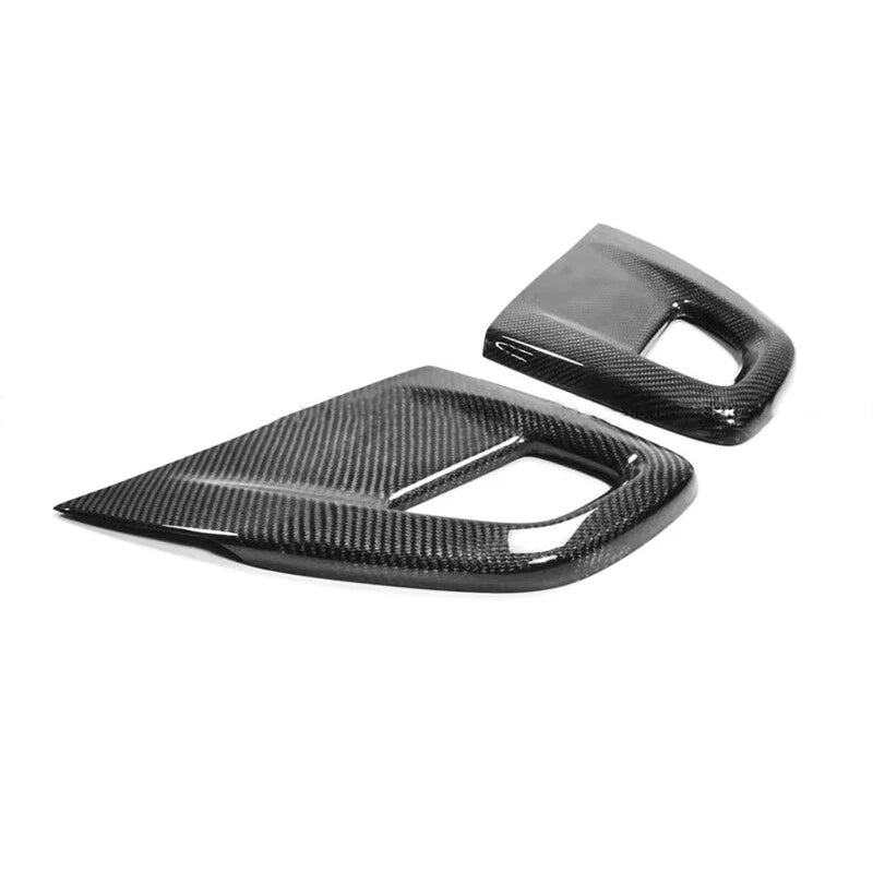 Real Carbon Fiber Inner Door Pull Handle Cover Trim for Hyundai Veloster 11-17