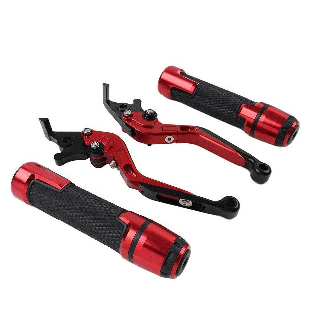 CNC Brake Clutch Levers & Handlebar Grips Set for Thruxton R/Street Cup (2016-2023)
