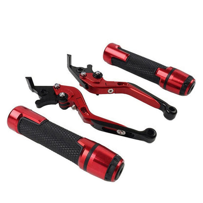 CNC Brake Clutch Levers & Handlebar Grips Set for Thruxton R/Street Cup (2016-2023)