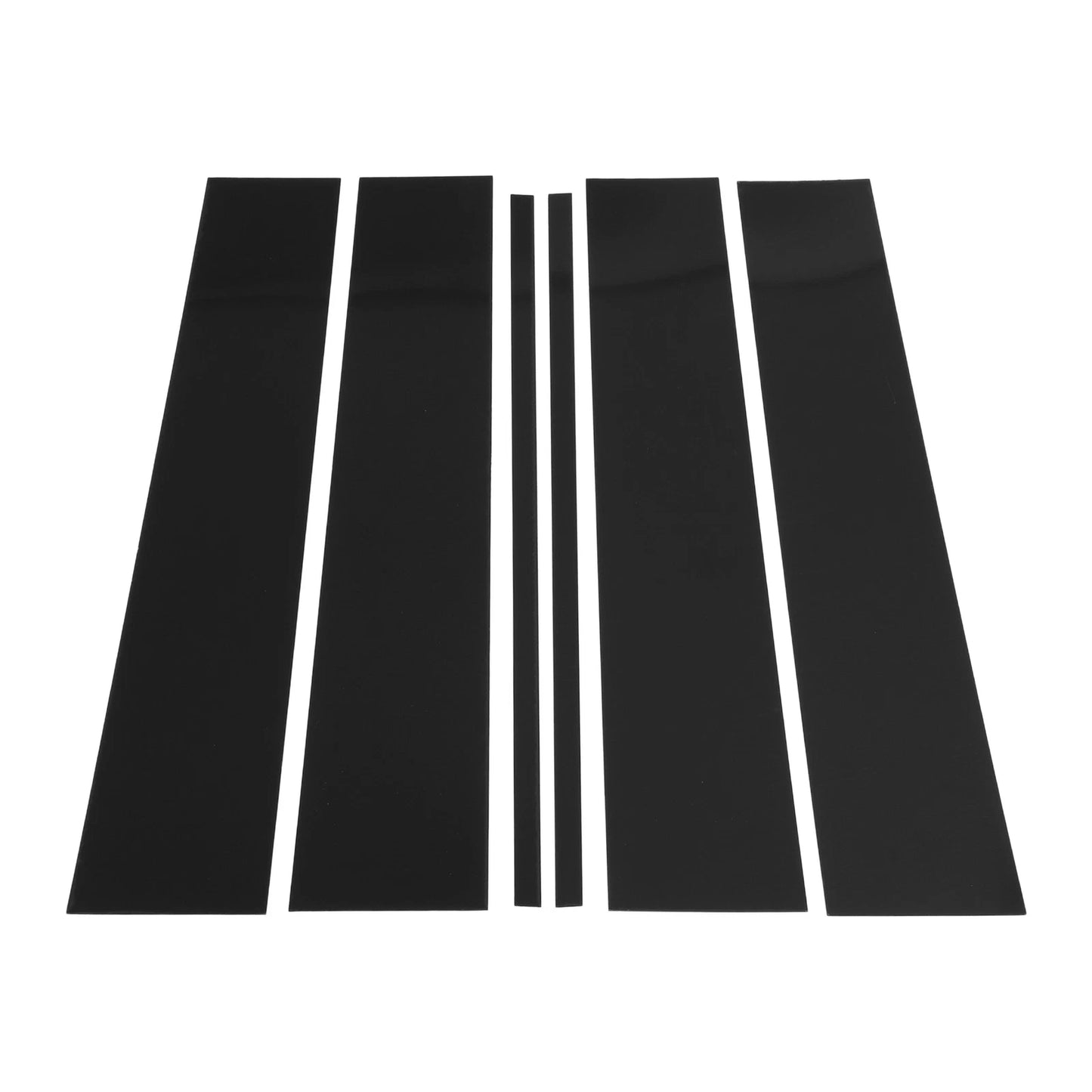6 x Pillar Window Trim Black for Chevy Suburban (2015-2020)