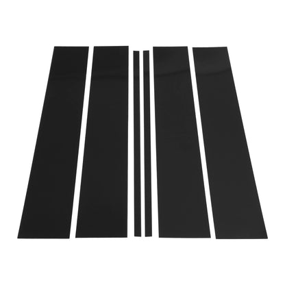 6 x Pillar Window Trim Black for Chevy Suburban (2015-2020)