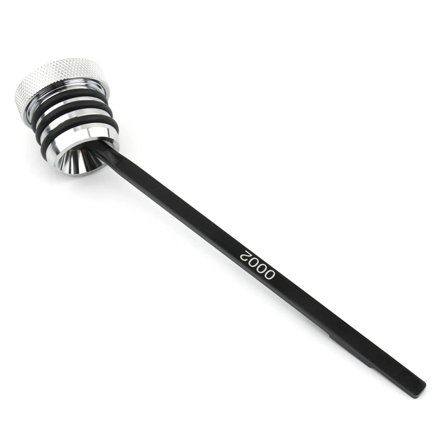 Chrome Knurled Oil Tank Dipstick for Harley Davidson Touring (1993-1999)