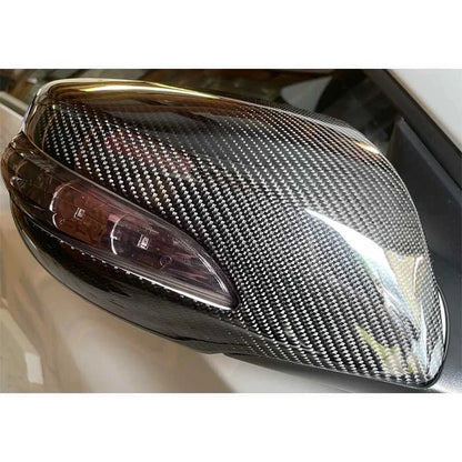 Carbon Fiber Add-on Side Mirror Cover Caps for Hyundai Genesis Coupe 2008-2012