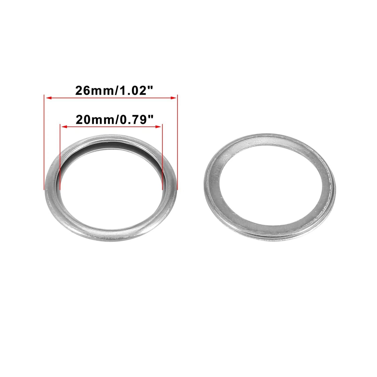 10 x M20 Oil Drain Plug Gaskets for Subaru Legacy, DL, Deluxe, Brat (1985-1994)