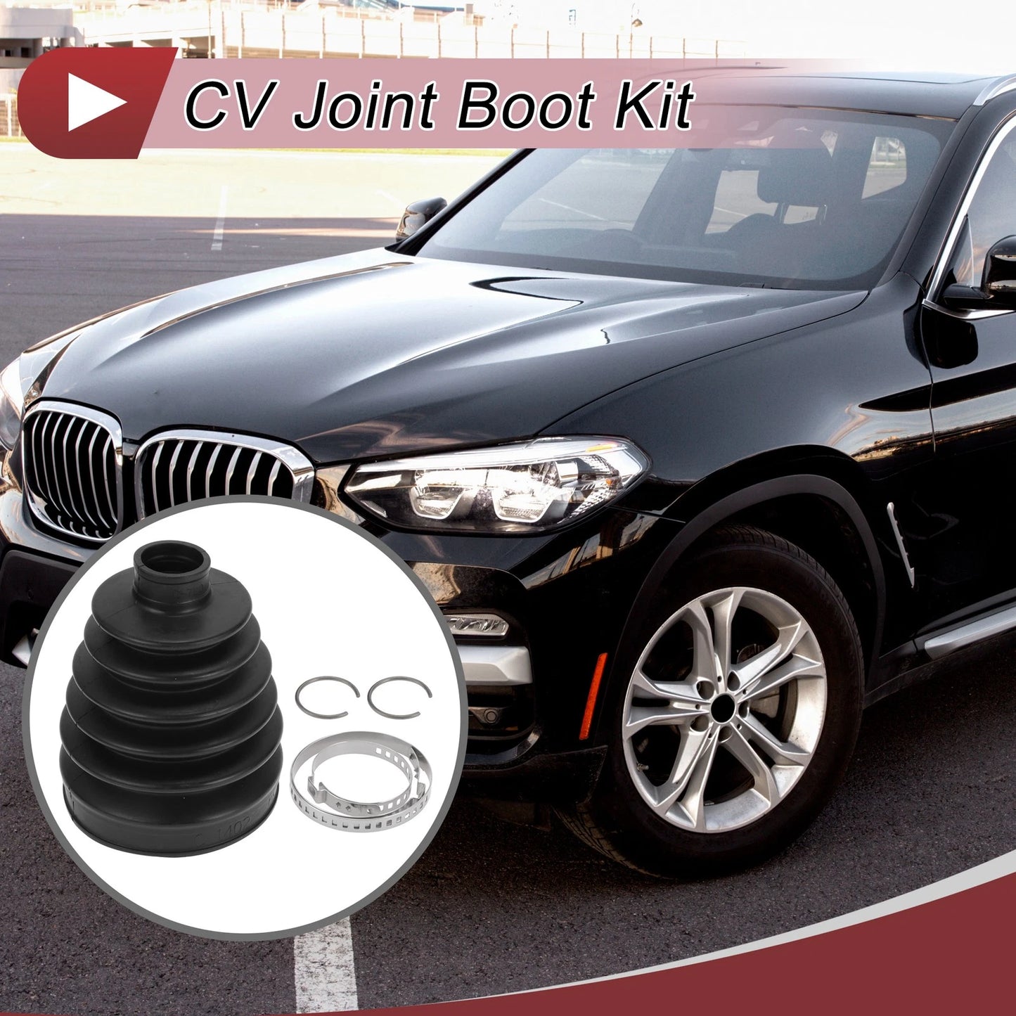 Outer CV Joint Boot Kit with Clamps for BMW 328i (2007-2016)