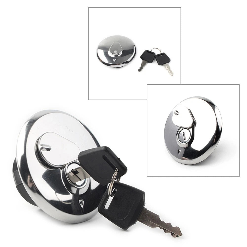 Fuel Gas Tank Cap Cover Lock Key Set for Suzuki GN 125 250 (2000-2006)
