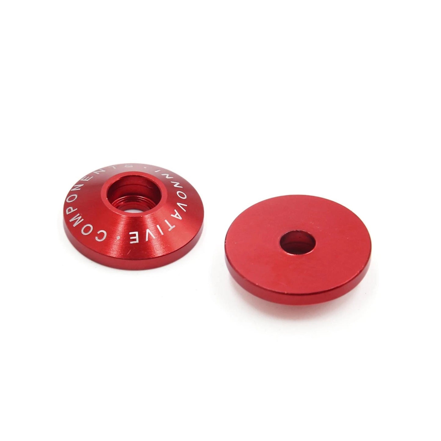 2 x Universal Aluminum Alloy 7/8" Handlebar Grip Bar End Cap Red for Motorcycle