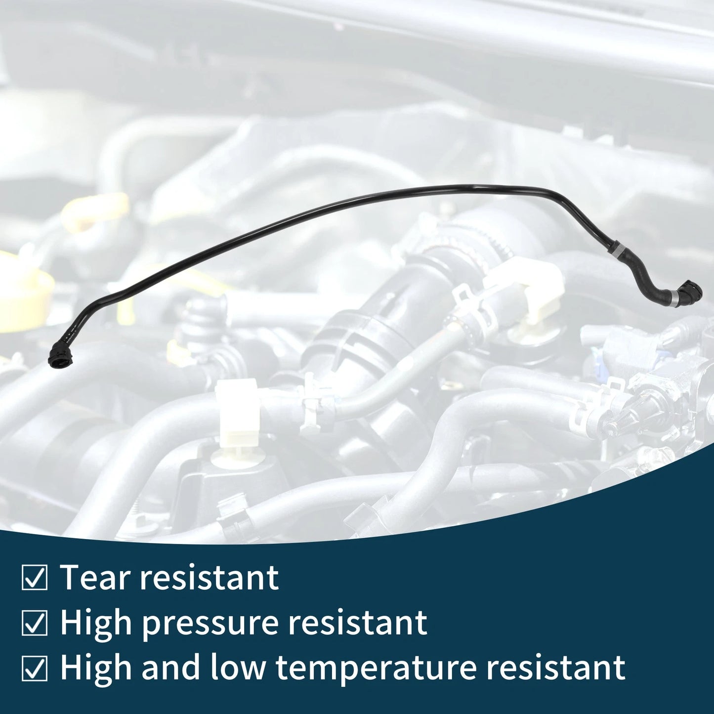 Radiator Hose for Mini JCW Clubman (2007-2019) Black Rubber Coolant Pipe 1 Pc