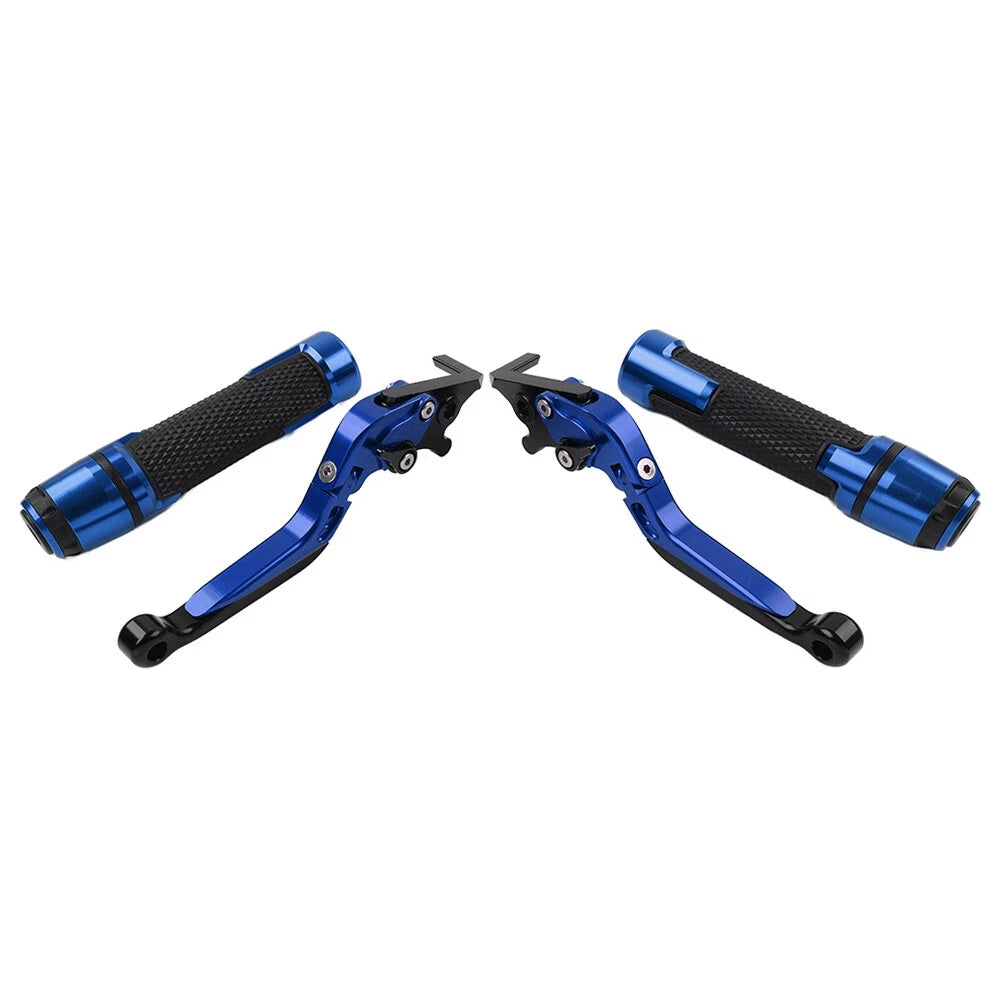 Blue Extendable Brake Clutch Lever Grip Set for Ducati Panigale (2014-2019)