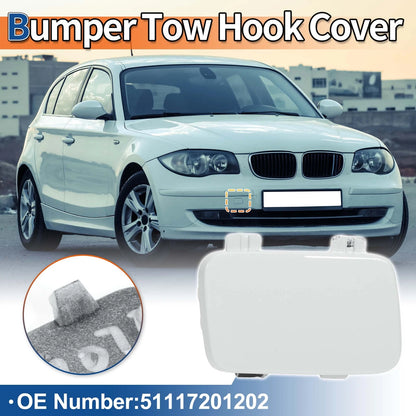 Front Car Bumper Tow Hook Cover for BMW E81 E87 (2004-2011) - Pure White