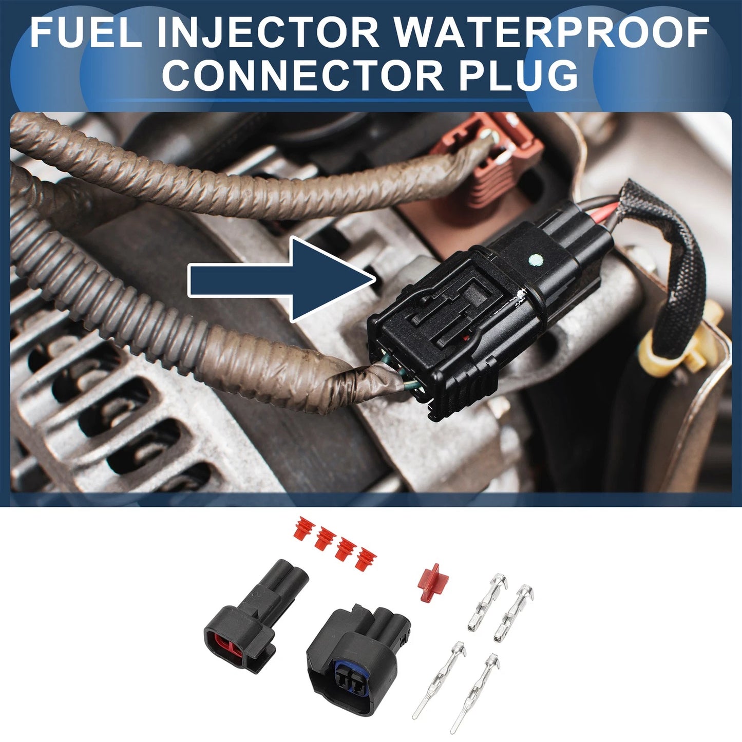 Fuel Injector Plug for Chevrolet Plastic Copper