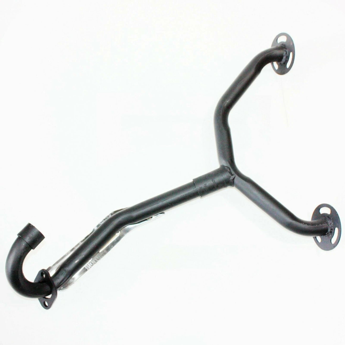 Black Alloy Twin Exhaust Pipe Mufflers for 250cc Dinosaur Style Quad ATV