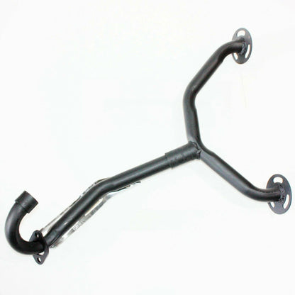 Black Alloy Twin Exhaust Pipe Mufflers for 250cc Dinosaur Style Quad ATV