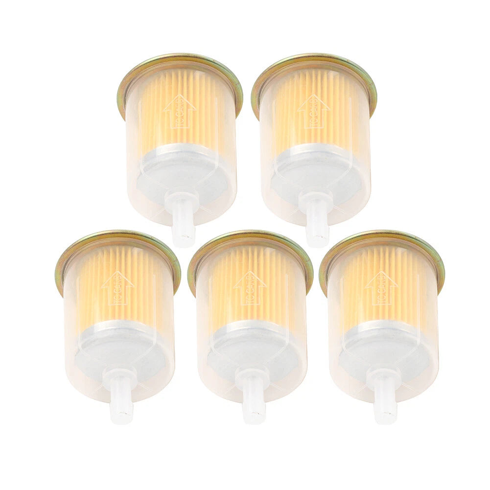 5 x 3/8" Fuel Filters for Universal Motorcycle Inline Gas Line