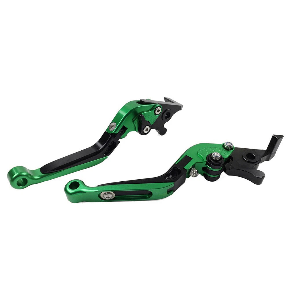 CNC Green Extendable Brake Clutch Levers for Yamaha FJR1300, XJR1300 (04-20)