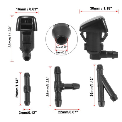 Windshield Washer Nozzles Kit for Ford F250 F350 F450 F550 (2005-2016)