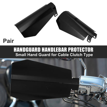 Pair Small Coffin-Cut Black Hand Guard for Harley Sportster Bagger