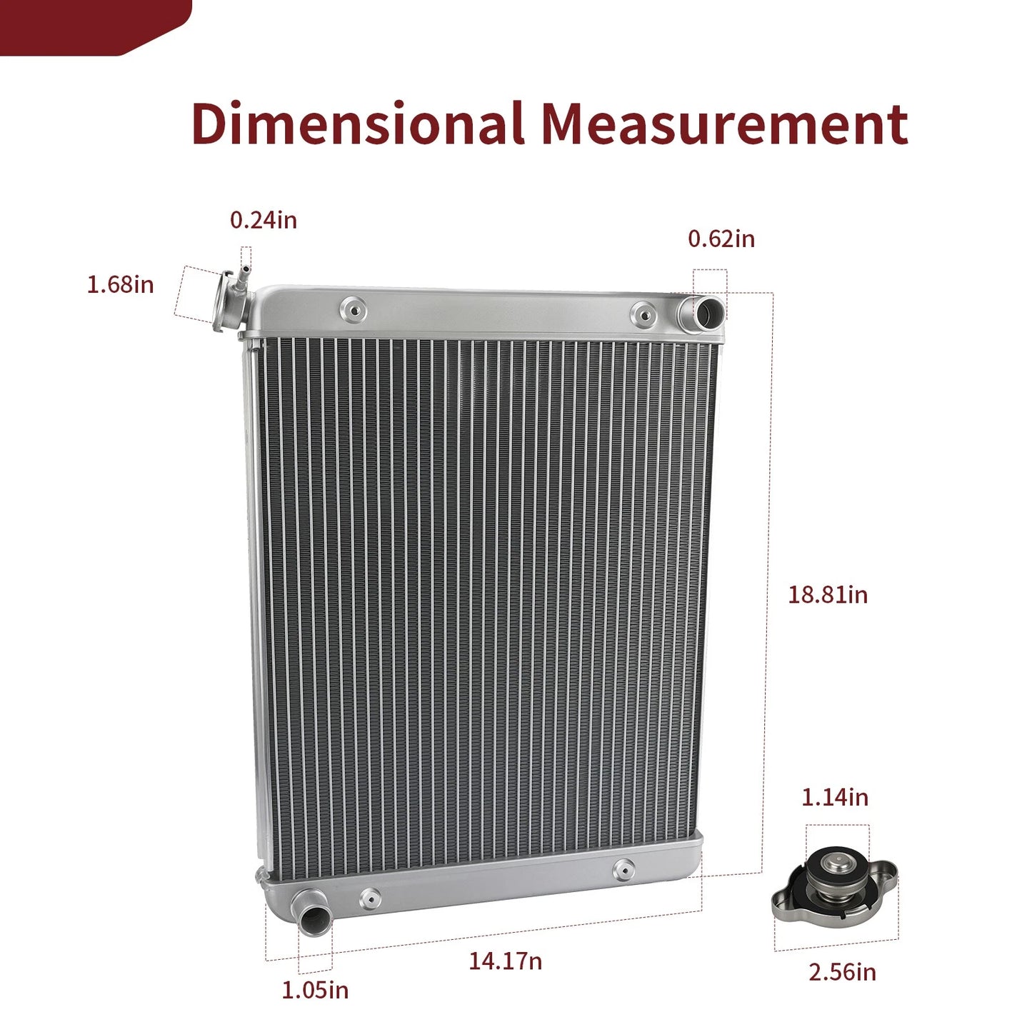 Aluminum Radiator for Polaris RZR XP 1000/XP 4 1000/S 1000/General 1000
