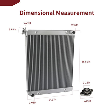 Aluminum Radiator for Polaris RZR XP 1000/XP 4 1000/S 1000/General 1000
