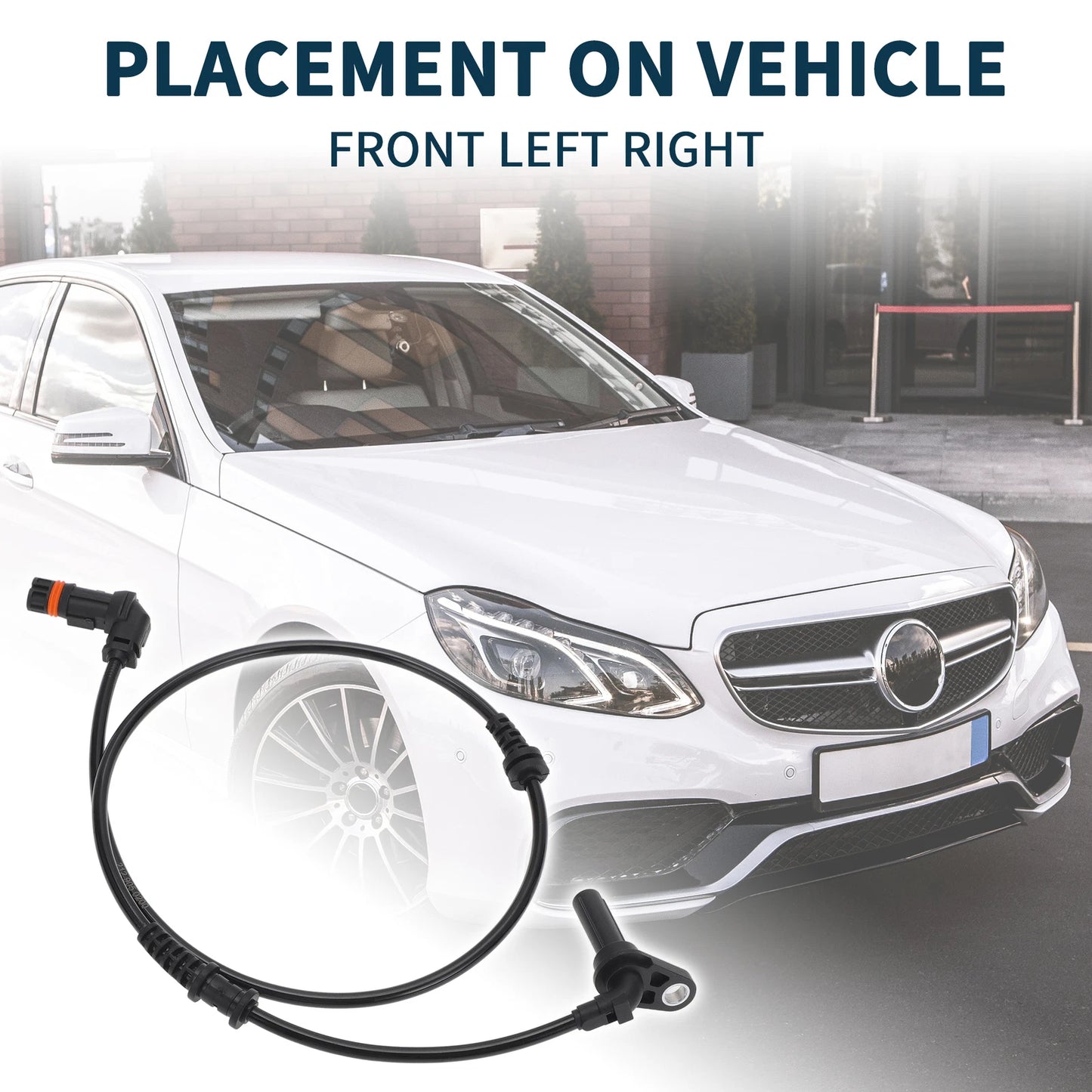 2 x Front Left Right ABS Wheel Speed Sensors for Mercedes-Benz (2012-2018)