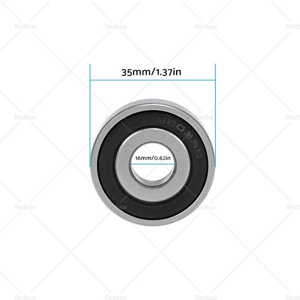 4pcs 16x35x11mm Double Sealed Ball Bearings for Chrome Steel 6202
