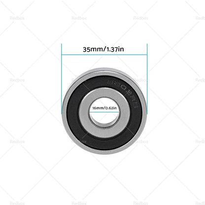 4pcs 16x35x11mm Double Sealed Ball Bearings for Chrome Steel 6202