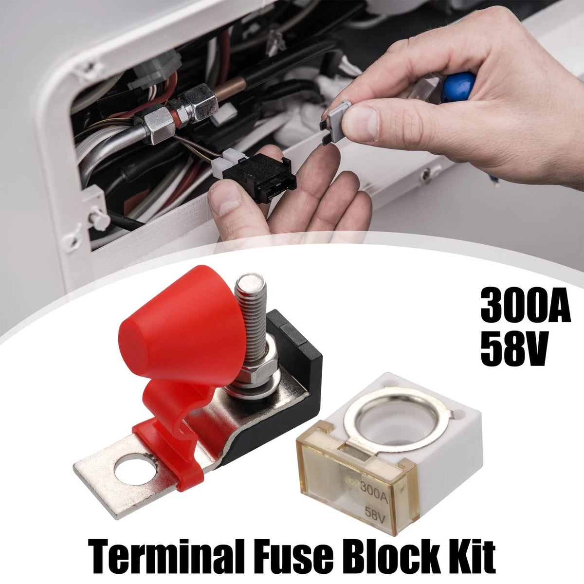 Set 300A Terminal Fuse Block for Car Marine Boat