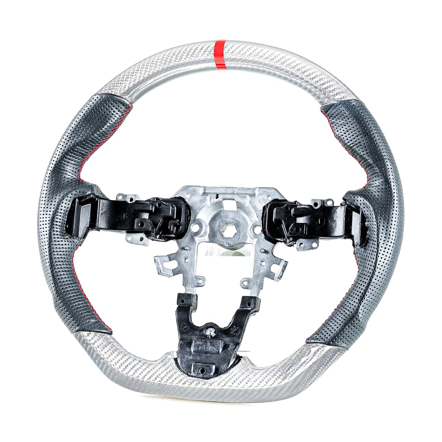 Silver Carbon Fiber Steering Wheel for Mazda 3/5 (2010-2015)
