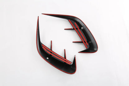 Black Rear Air Vent Bumper Cover Trim for 2022-2023 Benz C-Class AMG Sedan