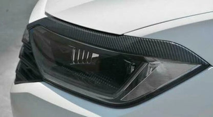 2 x Carbon fiber ABS Headlamps Brow Trim for VW Jetta (2019–2021)