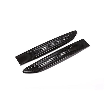 Carbon Style Side Fender Air Vent Cover Frame fit For Jaguar XE XF 2016-2021