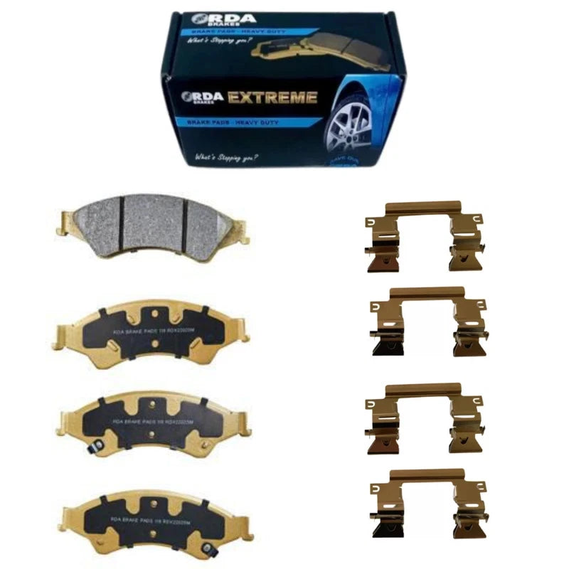 Front Heavy Duty Brake Pads & Shim Hardware for Mazda BT50 (2012–2012)