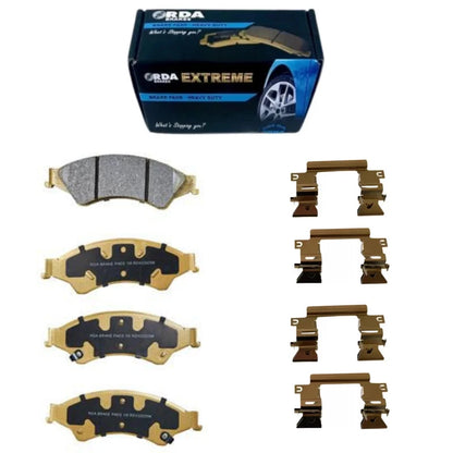 Front Heavy Duty Brake Pads & Shim Hardware for Mazda BT50 (2012–2012)
