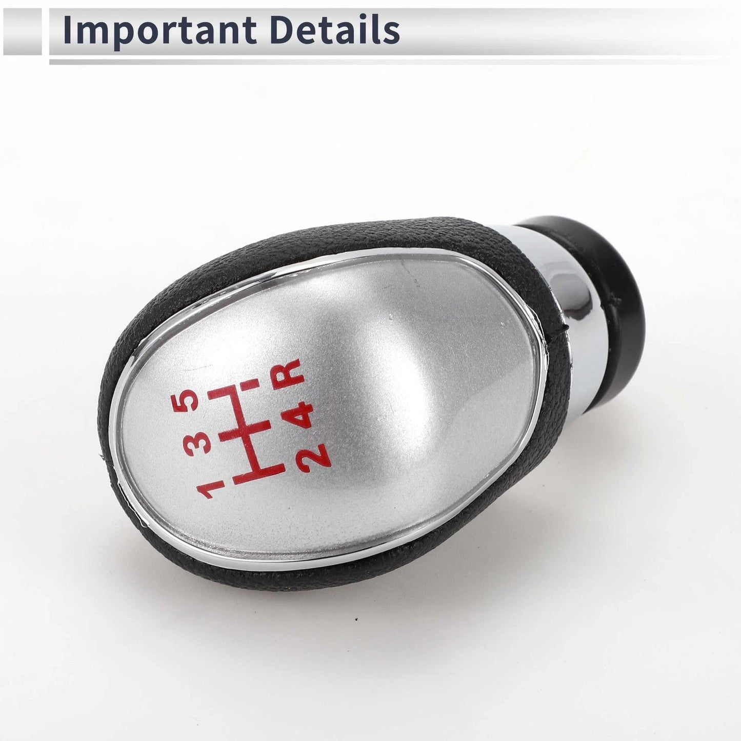 5 Speed Shift Knob for Ford Focus MK2 (2005-2011) - Plastic Red Silver Black