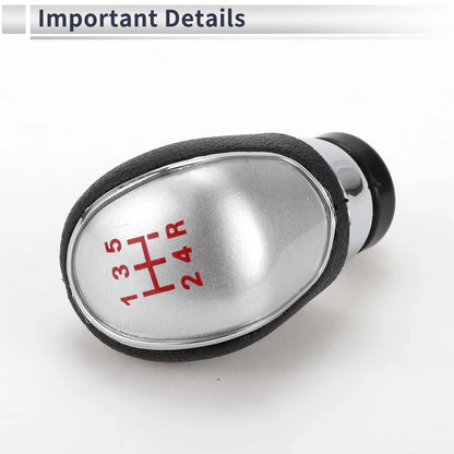 5 Speed Shift Knob for Ford Focus MK2 (2005-2011) - Plastic Red Silver Black