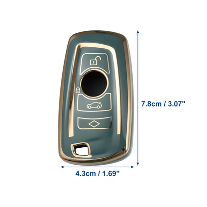 TPU 3 Button Keyless Entry Remote Cover for BMW 1 Series (2004-2013)