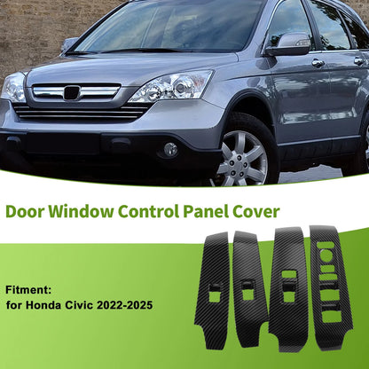 4 x Window Switch Bezel Covers for Honda Civic (2022-2025)