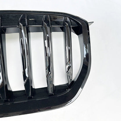 Gloss Black Front Bumper Kidney Grille Grill For BMW X1 U11 U12 20232024