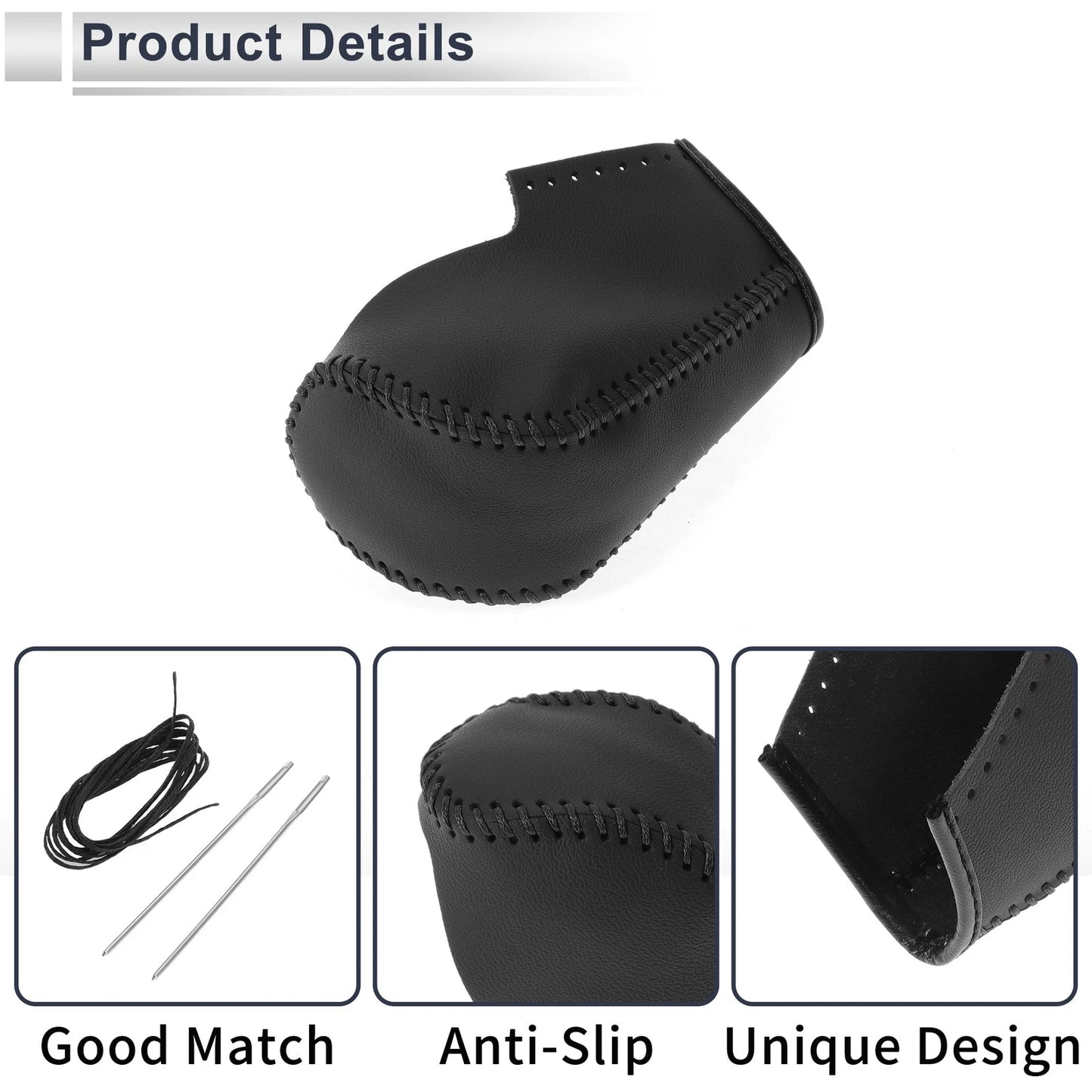 Black Gear Shift Knob Cover for BMW 3 Series (2004-2012)