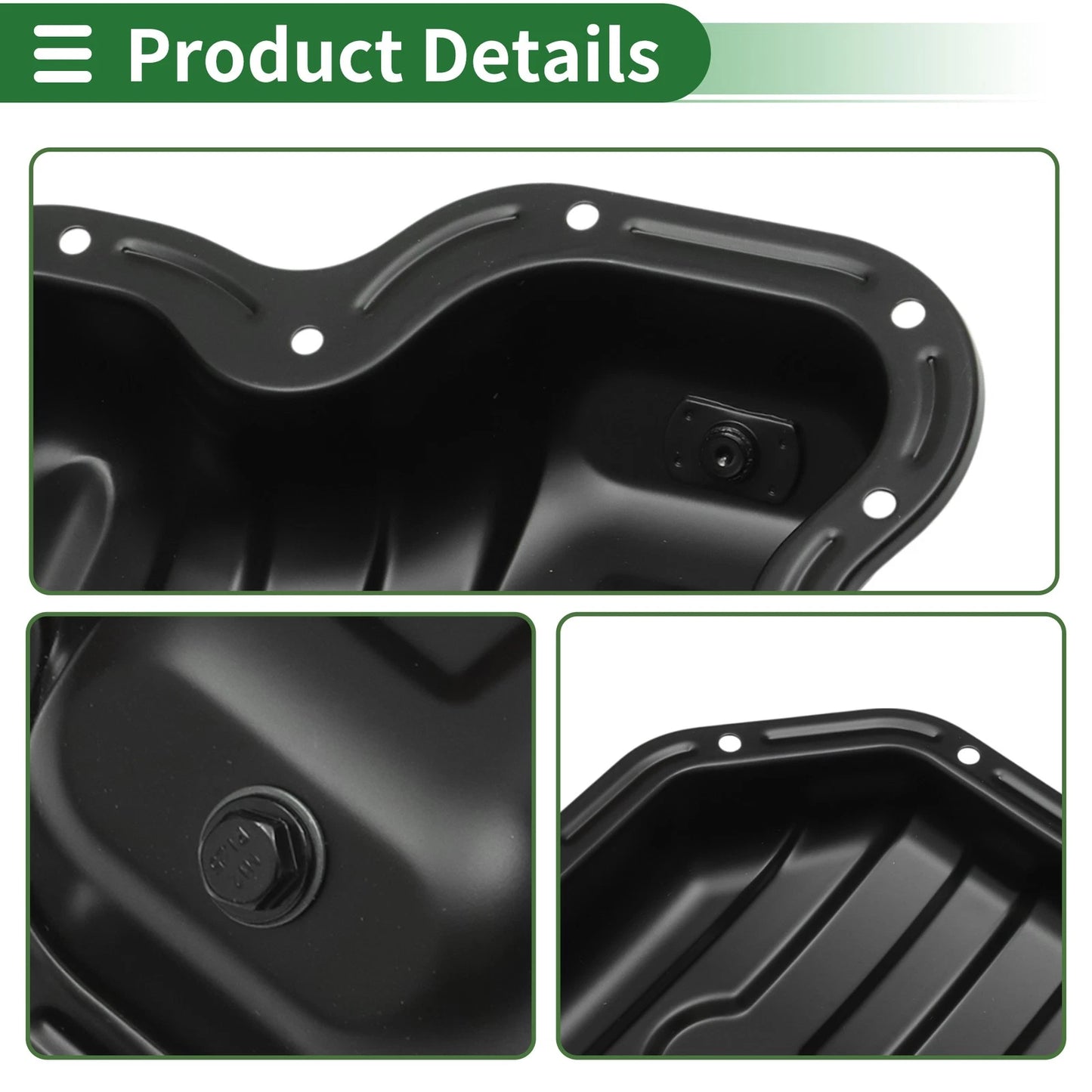 Engine Oil Pan for Infiniti G20 Base L4 2.0L Petrol Sedan Iron