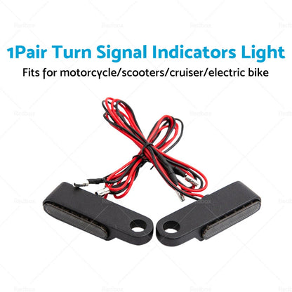 Black LED Mini Turn Signal Blinker Lights for Harley Davidson