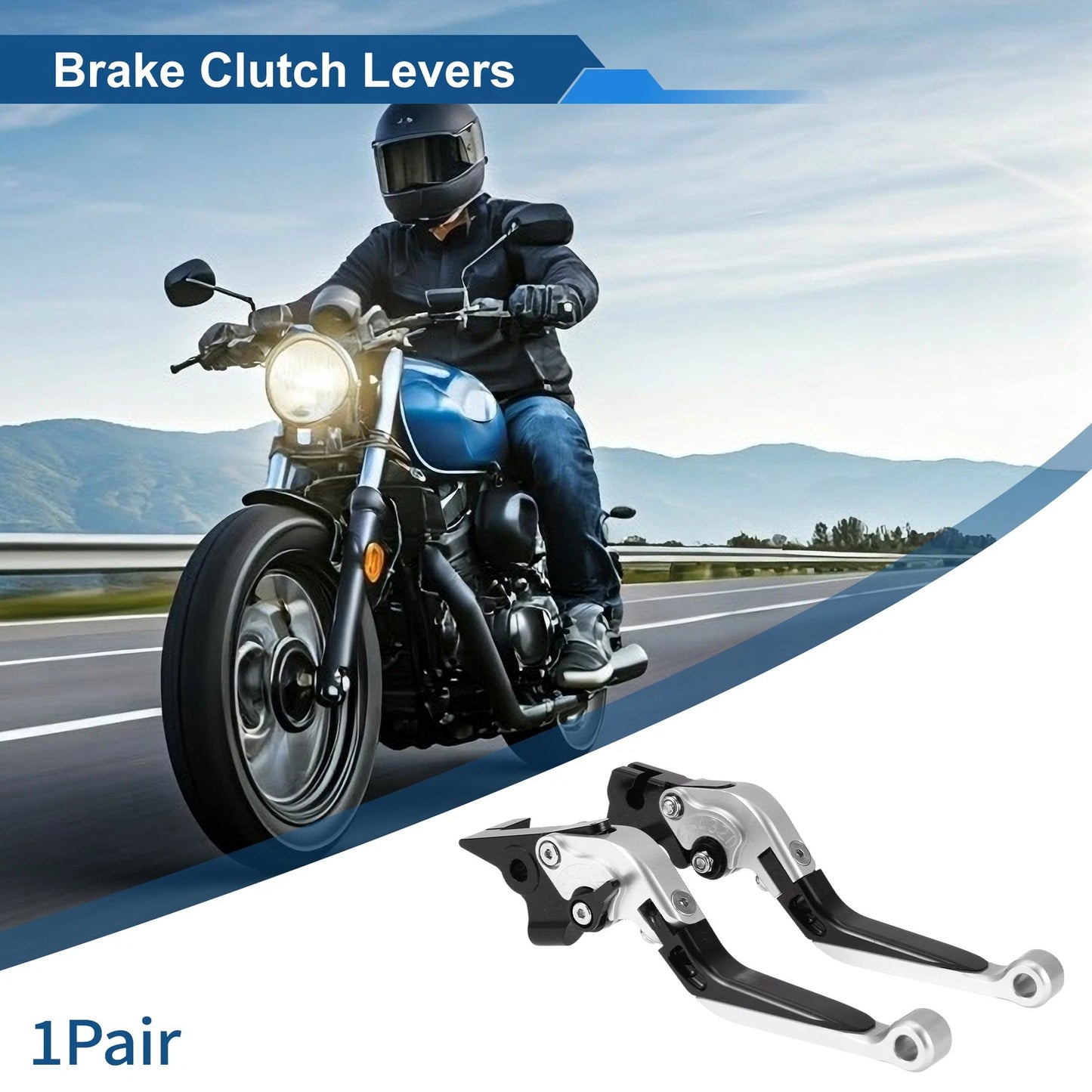 Adjustable Brake Clutch Lever 1 Pair for Yamaha MT-07 (2014–2022)