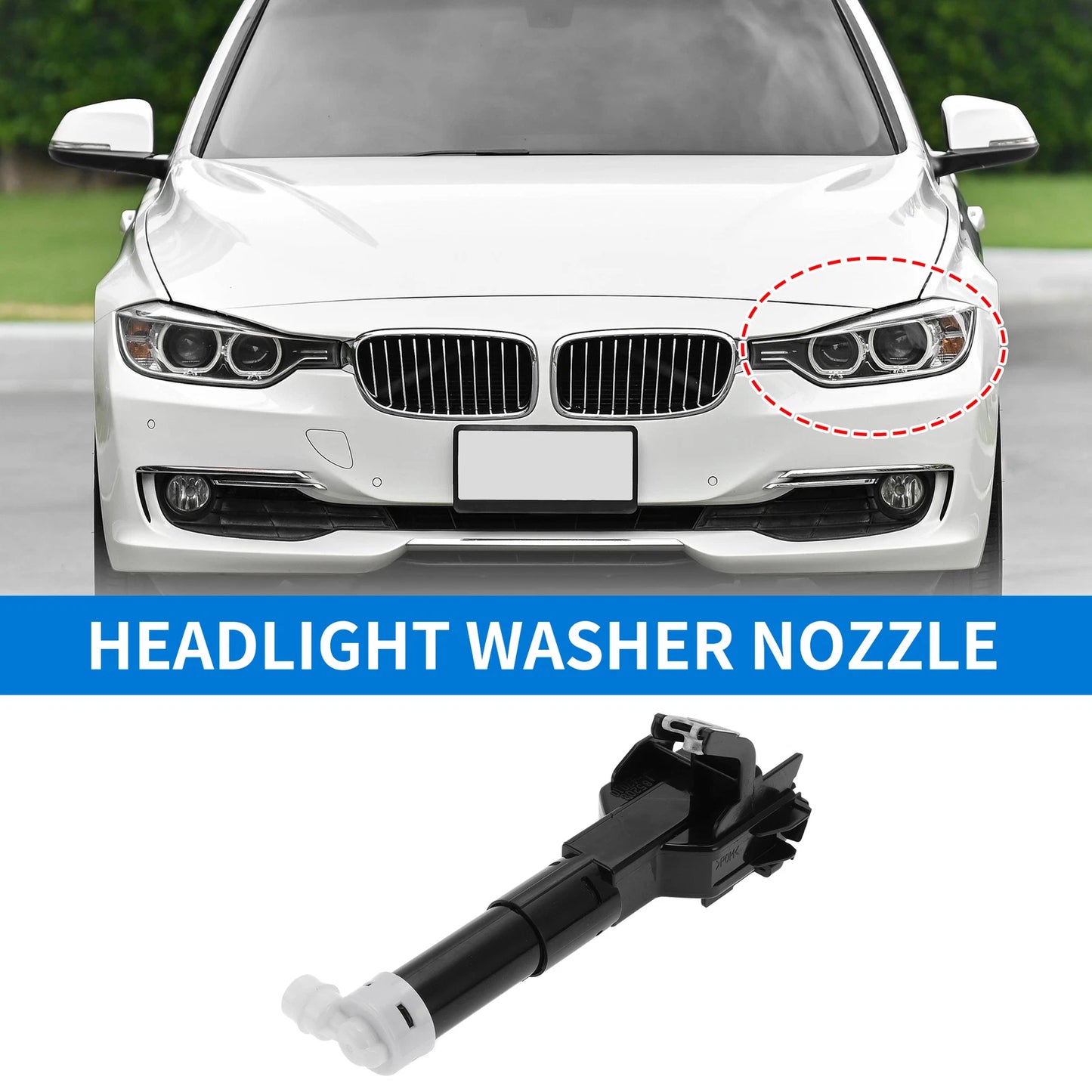 Driver Side Headlight Washer Nozzle for Toyota Prius XW30 (2009-2015)