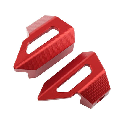 Red Front Brake Clutch Line Hose Clamps for Kawasaki Z1000 (2014-2016)