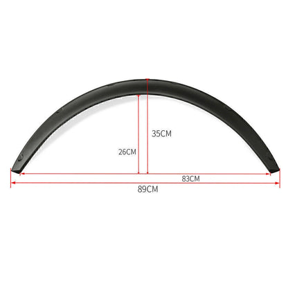 2.75" Universal Flexible Car Body Wheel Fender Flares Extra Wide Arches
