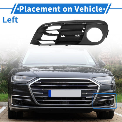 Front Left Fog Light Grill for BMW 5 Series (2014-2016) - 1 x Black