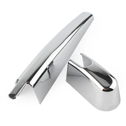 2 x ABS Chrome Rear Trunk Wiper Nozzle Covers for BMW X3 (2018)