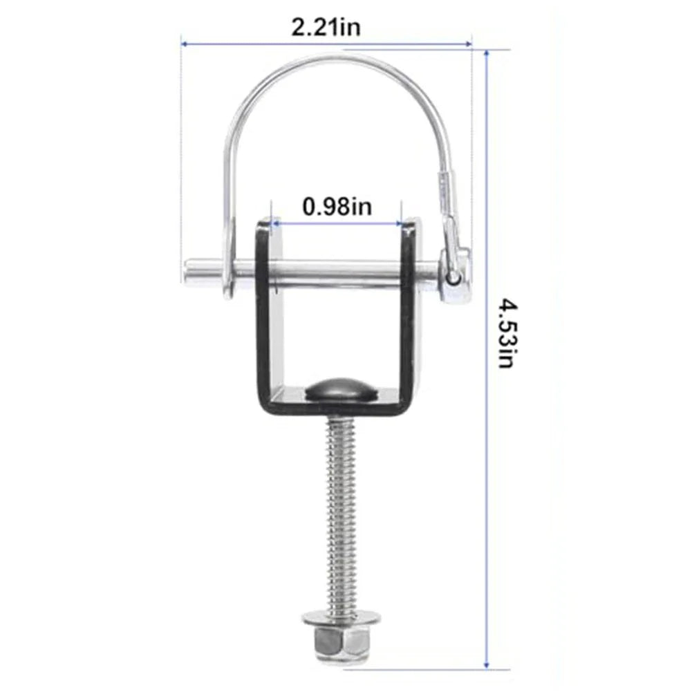 Boat U Bracket for Transom Bolt-On Stability Support for All Boats